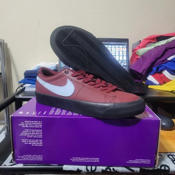 Nike SB Blazer Low Pro GT Grant Taylor Team Red Light Blue DV1226-600 11 & 12 - Picture 9 of 15